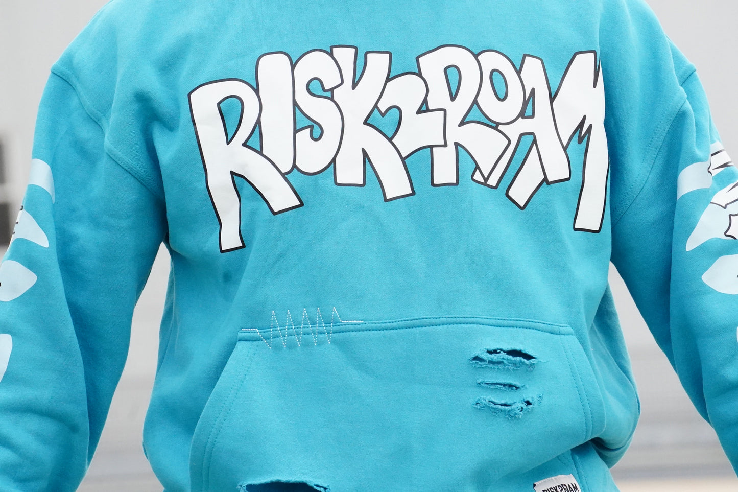 Risk2Roam Hoodies Light Blue